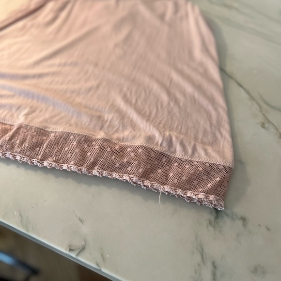 American Eagle Tank Top color blush pink size S/P lace top and bottom pre loved - Picture 4 of 5